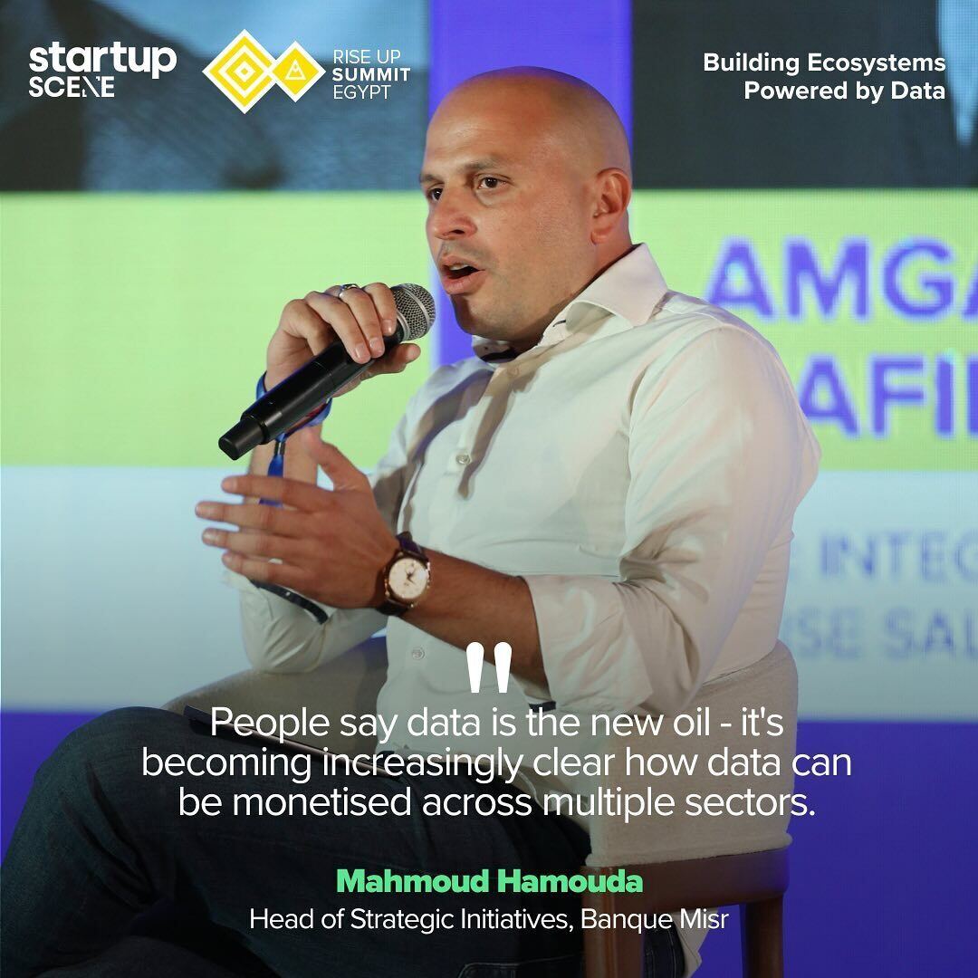 Mahmoud Hamouda, head of strategic initiatives at Banque Misr, speaking on the summit panel