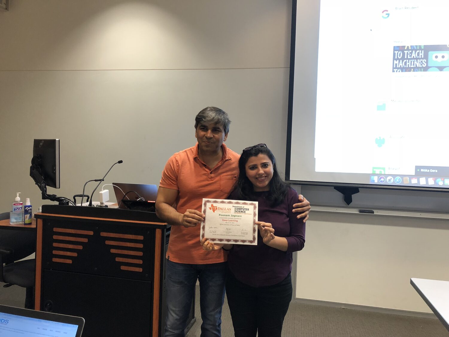 The last photographed certificate handover of the morning